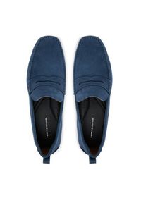 TOMMY HILFIGER - Tommy Hilfiger Mokasyny Core Hilfiegr Suede Driver FM0FM05789 Niebieski. Kolor: niebieski. Materiał: zamsz, skóra #5
