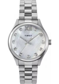 Zegarek damski Timex TW2W85300 CYRKONIE srebrny. Kolor: srebrny #1
