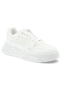 Big-Star - Białe Klasyczne Sneakersy Damskie Big Star. Okazja: na co dzień, na spacer. Zapięcie: sznurówki. Kolor: biały. Materiał: syntetyk, materiał. Sport: turystyka piesza
