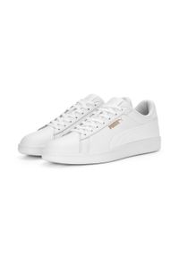 Buty Puma Smash 3.0 L, Dla obu płci. Kolor: biały, żółty, wielokolorowy. Materiał: skóra, materiał