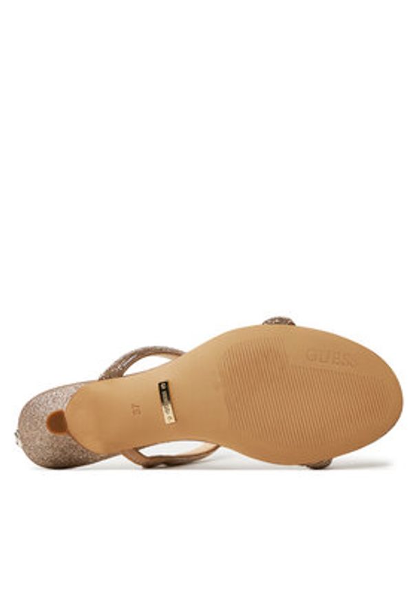 Guess Klapki Glitze FLGGLE ELE03 Złoty. Kolor: złoty