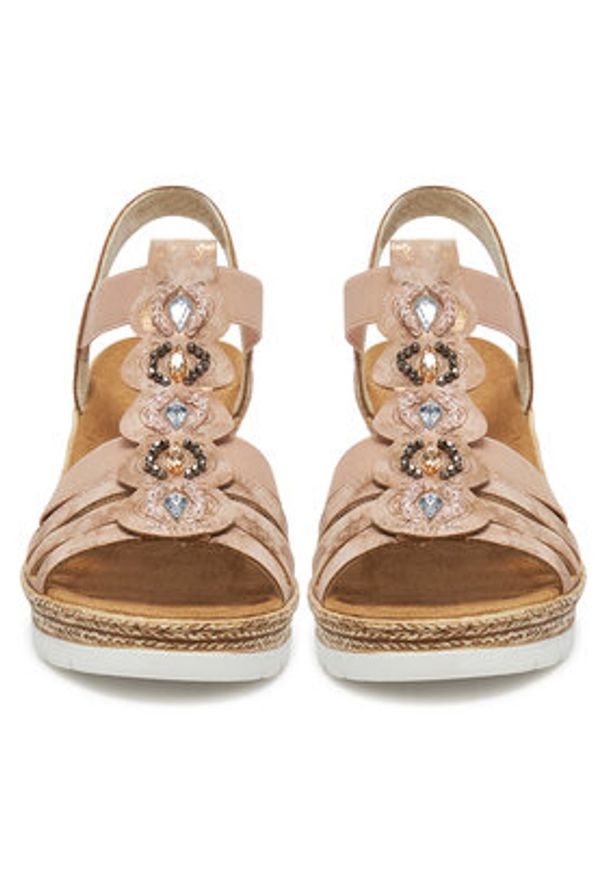 Rieker Sandały CEO-619B2-31 Różowy. Kolor: różowy. Materiał: syntetyk