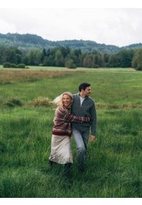 Reserved - Spódnica z wełną - beżowy. Kolor: beżowy. Materiał: wełna #1