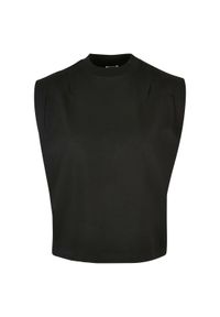 Damski tank top Urban Classics Organic Heavy Pleated Shoulder GT. Kolor: czarny. Sezon: lato #1