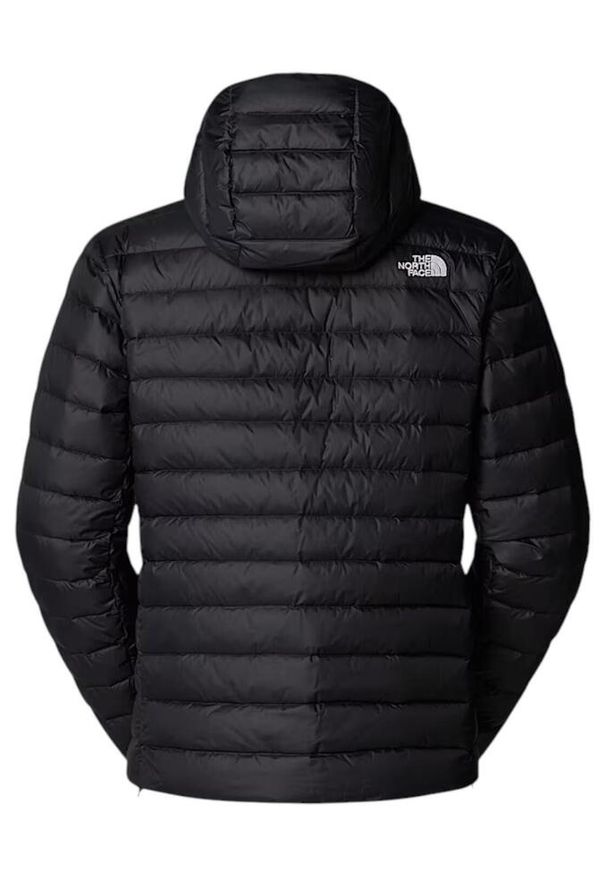 The North Face - Kurtka sportowa męska Classic Down Hooded Jacket. Kolor: czarny. Materiał: poliester. Styl: sportowy