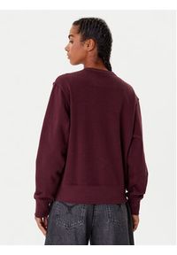 Guess Bluza W2YQ16 KBA11 Bordowy Regular Fit. Kolor: czerwony. Materiał: bawełna