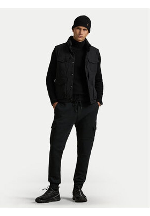 Polo Ralph Lauren Spodnie dresowe 710980340003 Czarny Regular Fit. Kolor: czarny. Materiał: bawełna