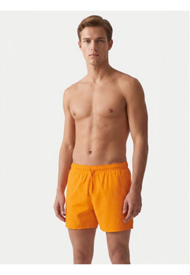 Emporio Armani Szorty kąpielowe EM000583 AF20424 U3077 Pomarańczowy Regular Fit. Kolor: pomarańczowy. Materiał: syntetyk