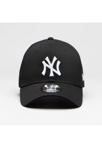 Czapka z daszkiem do baseballa dla mężczyzn i kobiet New Era MLB New York Yankees. Kolor: czarny. Materiał: materiał, bawełna #1