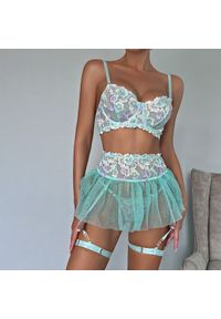 Intica - Komplet bielizny z delikatnymi zdobieniami na każdą okazję Idalina. Kolor: wielokolorowy. Materiał: materiał. Wzór: aplikacja #10