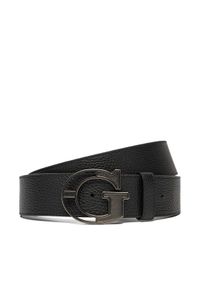 Guess Pasek Męski BM784 0P5435 Czarny. Kolor: czarny. Materiał: skóra