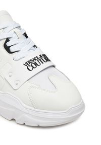 Versace Jeans Couture Sneakersy 79YA3SC4 ZSC55 003 Biały. Kolor: biały. Materiał: skóra