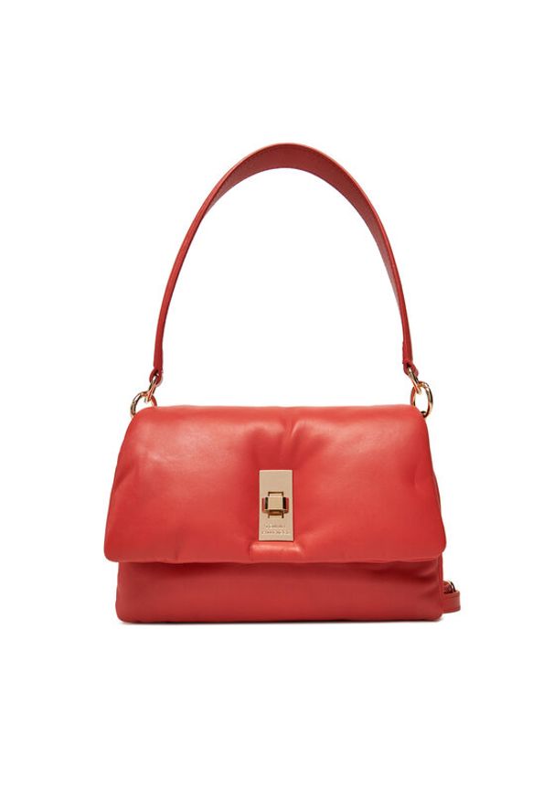TOMMY HILFIGER - Tommy Hilfiger Torebka Soft Leather Conv Crossover AW0AW17638 Beżowy. Kolor: beżowy. Materiał: skórzane