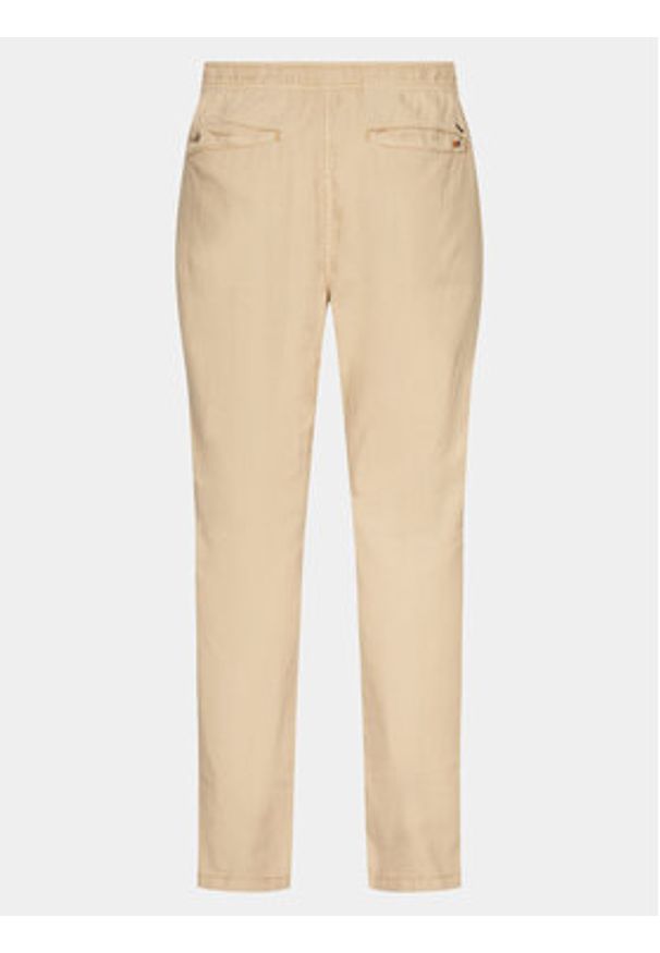 INDICODE Spodnie materiałowe Vitamin 60-333 Beżowy Regular Fit. Kolor: beżowy. Materiał: bawełna