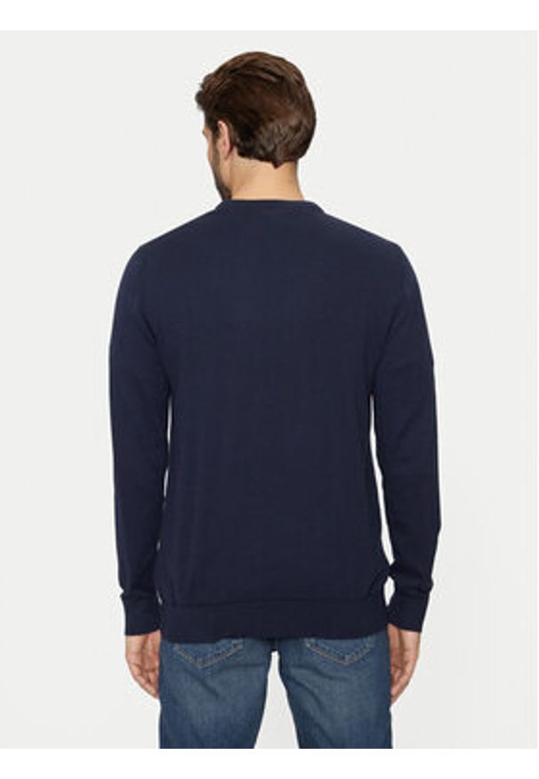 Lee Sweter 112357427 Granatowy Regular Fit. Kolor: niebieski. Materiał: bawełna