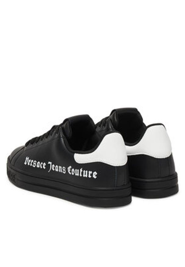 Versace Jeans Couture Sneakersy 80YA3SKC Czarny. Kolor: czarny. Materiał: skóra