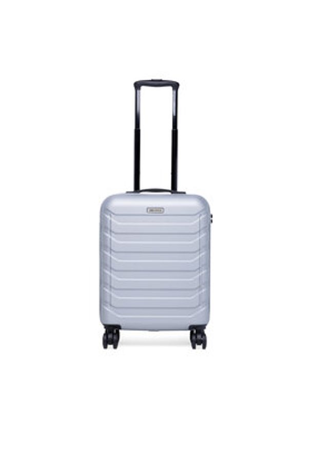 Gino Rossi - GINO ROSSI Walizka kabinowa CEO-GIN-S-003-05-SILVER2 Srebrny. Kolor: srebrny