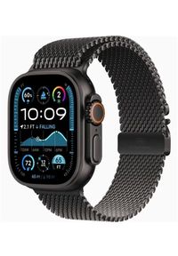 APPLE - Apple Watch Ultra 2 (GPS + Cellular) 49mm Black Titanium Case with Black Milanese Loop, Small (MX4W3)