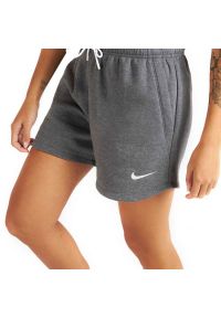 Nike - Damskie Spodenki Dresowe Park 20. Kolor: szary. Materiał: dresówka. Długość: krótkie