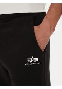 Alpha Industries Spodnie dresowe 156370 Czarny Regular Fit. Kolor: czarny. Materiał: bawełna #4