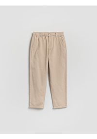 Reserved - Bawełniane spodnie chino - złamana biel. Materiał: bawełna