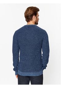 Blend Sweter 20716115 Granatowy Regular Fit. Kolor: niebieski. Materiał: bawełna