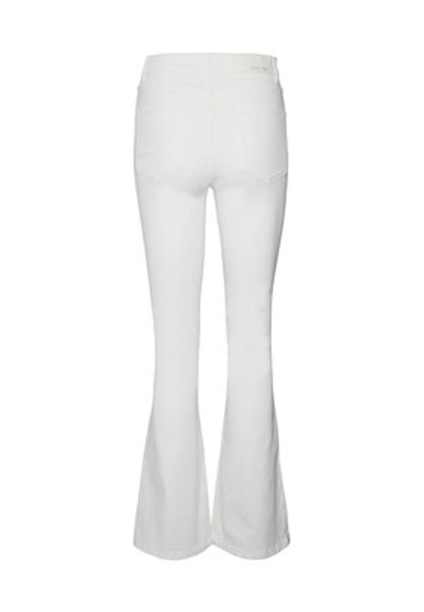 Noisy may - Noisy May Jeansy Sallie 27019305 Biały Slim Fit. Kolor: biały