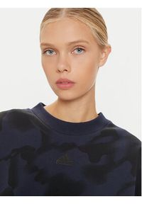 Adidas - adidas Bluza Future Icons 3-Stripes IW5297 Granatowy Loose Fit. Kolor: niebieski. Materiał: syntetyk, bawełna #4