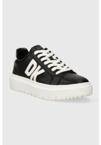 DKNY - Dkny sneakersy Marian kolor czarny K2363974. Nosek buta: okrągły. Kolor: czarny. Materiał: guma. Obcas: na platformie #5