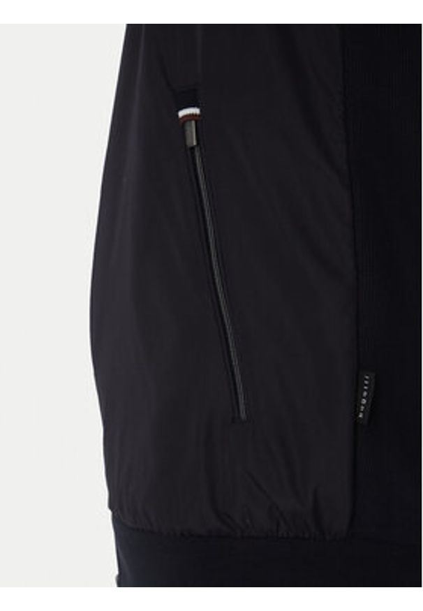 Bugatti Bluza 8750 75172C Granatowy Regular Fit. Kolor: niebieski. Materiał: bawełna