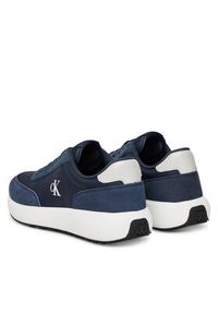 Calvin Klein Jeans Sneakersy Athleisure Runner Laceup Ny-Su YM0YM01370 Granatowy. Kolor: niebieski. Materiał: skóra, zamsz #3