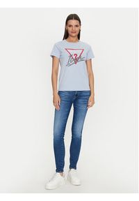 Guess T-Shirt Icon W4YI32 I3Z14 Niebieski Regular Fit. Kolor: niebieski. Materiał: bawełna