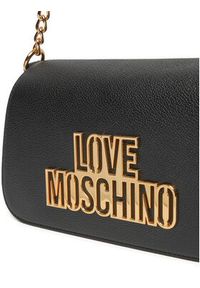 Love Moschino - LOVE MOSCHINO Torebka JC4337PP0LKO0000 Czarny. Kolor: czarny. Materiał: skórzane #5