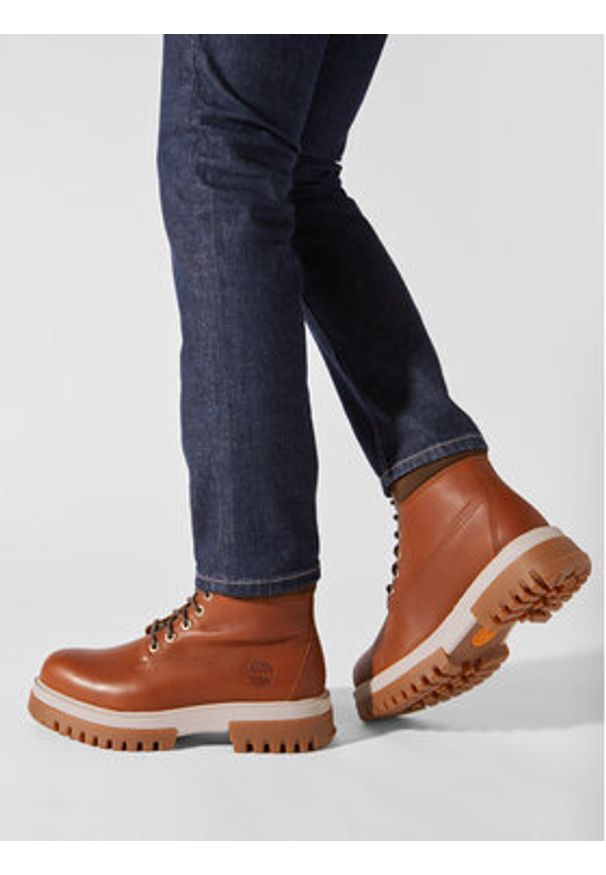 Timberland Trapery Arbor Road Wp Boot TB0A5YM12121 Brązowy. Kolor: brązowy. Materiał: skóra
