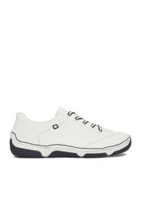 Rieker Półbuty 55901-80 Biały. Kolor: biały. Materiał: skóra, syntetyk #1