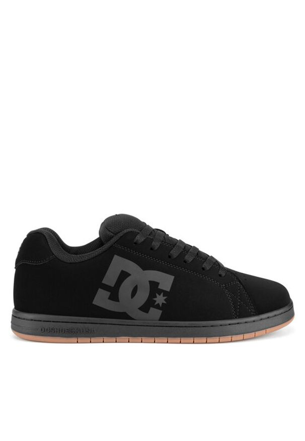 DC Shoes Sneakersy GAVELER ADYS100536-BGM Czarny. Kolor: czarny. Materiał: skóra