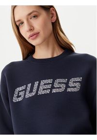 Guess Bluza V4BQ15 K7UW2 Granatowy Regular Fit. Kolor: niebieski. Materiał: wiskoza #4