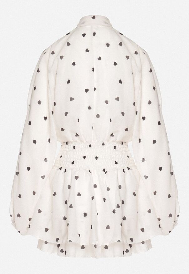 Born2be - Beżowa Rozkloszowana Sukienka z Rękawami Typu Nietoperz i Wiązaniem Miriviela. Okazja: na co dzień. Kolor: beżowy. Materiał: jeans. Typ sukienki: proste. Styl: casual, klasyczny