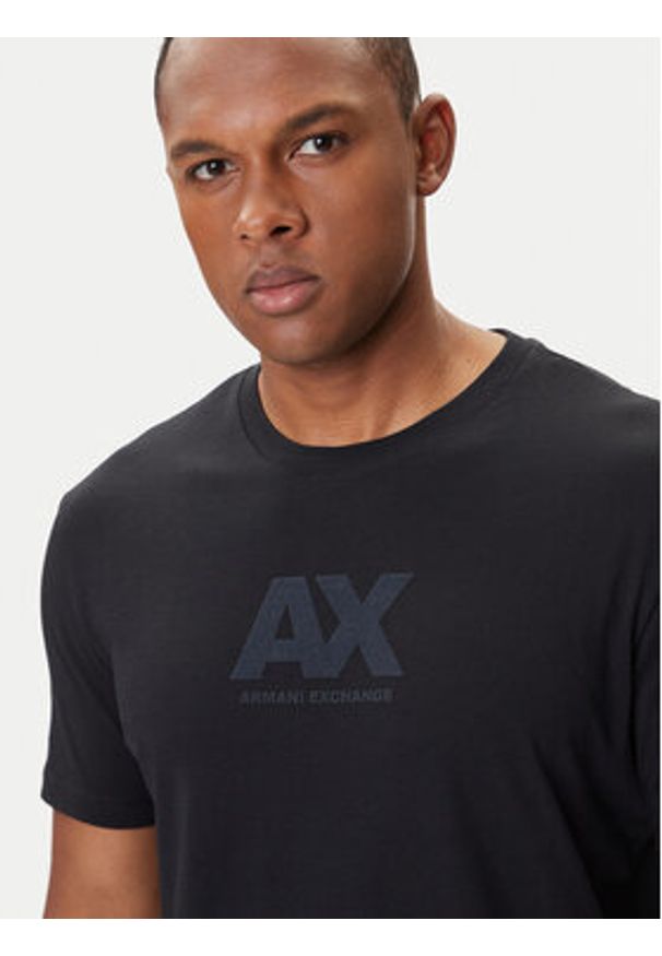 Armani Exchange T-Shirt XM001403 AF16432 UC001 Czarny Regular Fit. Kolor: czarny. Materiał: bawełna