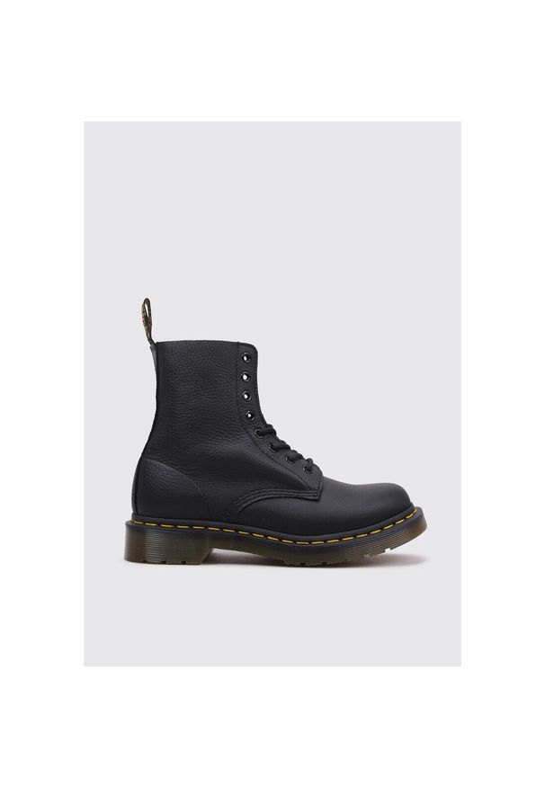 Dr. Martens - Buty Dr.Martens 1460 Pascal Virginia Damskie. Okazja: na co dzień. Kolor: czarny. Sport: turystyka piesza