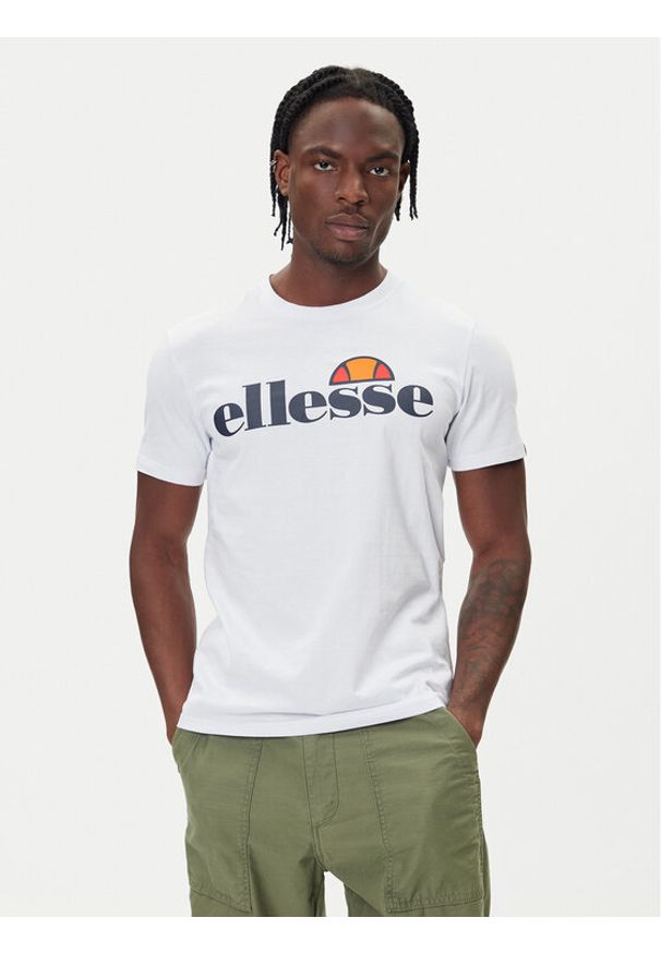Ellesse T-Shirt Sl Prado Tee SHC07405 Biały Regular Fit. Kolor: biały. Materiał: bawełna