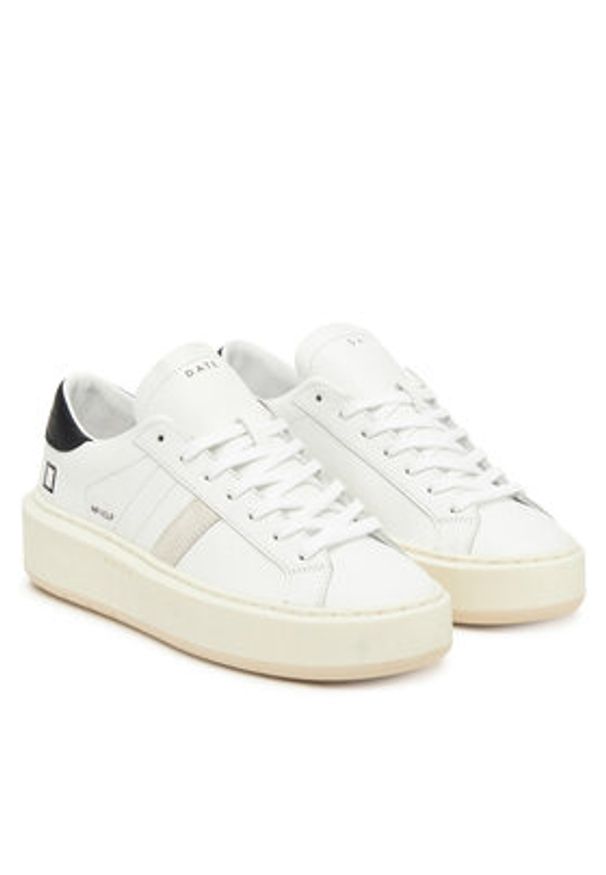 D.A.T.E. Sneakersy Hill Low Platform Calf W431-HP-CA Biały. Kolor: biały. Materiał: skóra. Obcas: na platformie