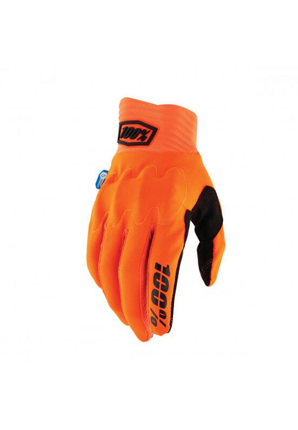Rękawiczki rowerowe 100% Cognito Smart Shock. Kolor: pomarańczowy