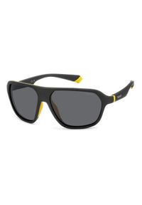 Okulary przeciwsłoneczne POLAROID PLD 2152/S PGC Unisex Rozmiar 59 mm. Kolor: czarny, szary, wielokolorowy. Materiał: nylon. Sport: turystyka piesza
