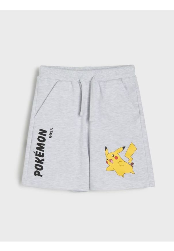 Sinsay - Szorty Pokémon - szary. Kolor: szary