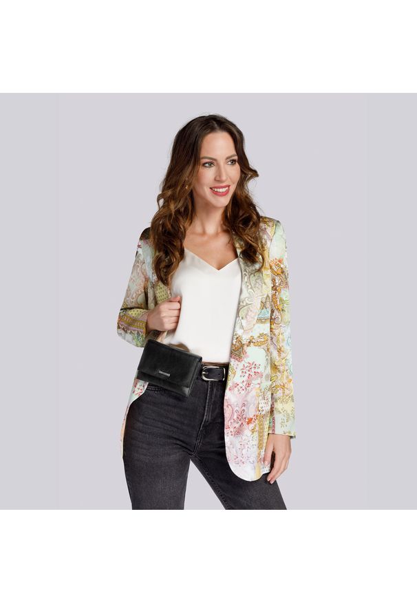 Wittchen - Damski portfelik crossbody ze skóry. Kolor: czarny. Materiał: skórzane. Rozmiar: małe. Rodzaj torebki: przez ramię