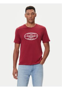 Jack & Jones - Jack&Jones T-Shirt York 12283800 Czerwony Relaxed Fit. Kolor: czerwony. Materiał: bawełna