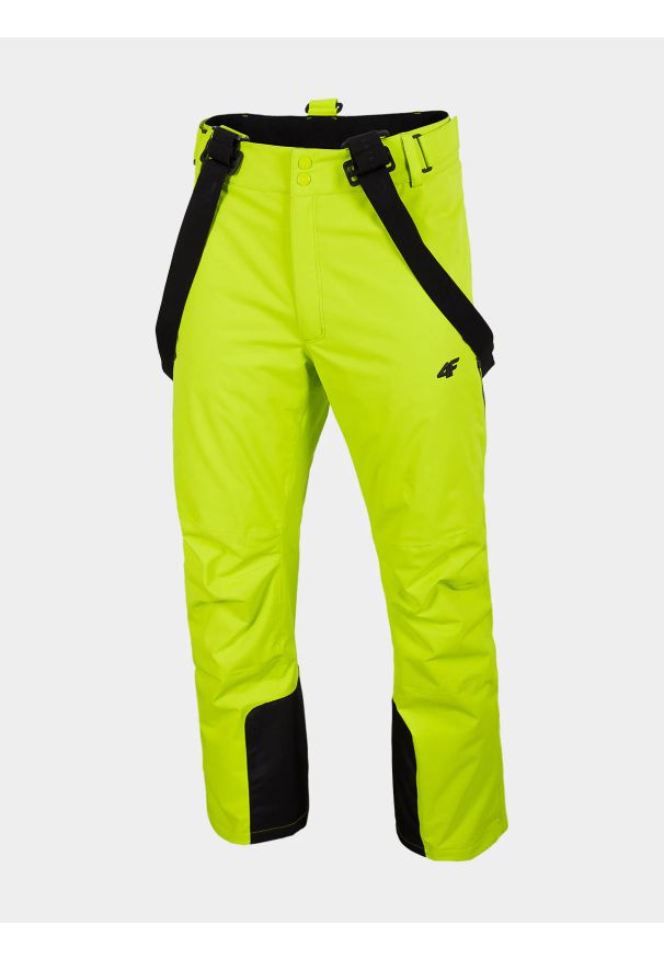 4f - Spodnie narciarskie męskie. Kolor: zielony. Materiał: dzianina, materiał. Technologia: Dermizax. Sezon: zima. Sport: narciarstwo