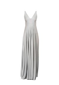 Pinko Sukienka 'Floris" | 101416 Y7F4 | Kobieta | Srebrny. Kolor: srebrny. Materiał: elastan, wiskoza, poliamid. Wzór: aplikacja. Typ sukienki: plisowane. Styl: elegancki, glamour. Długość: maxi #2