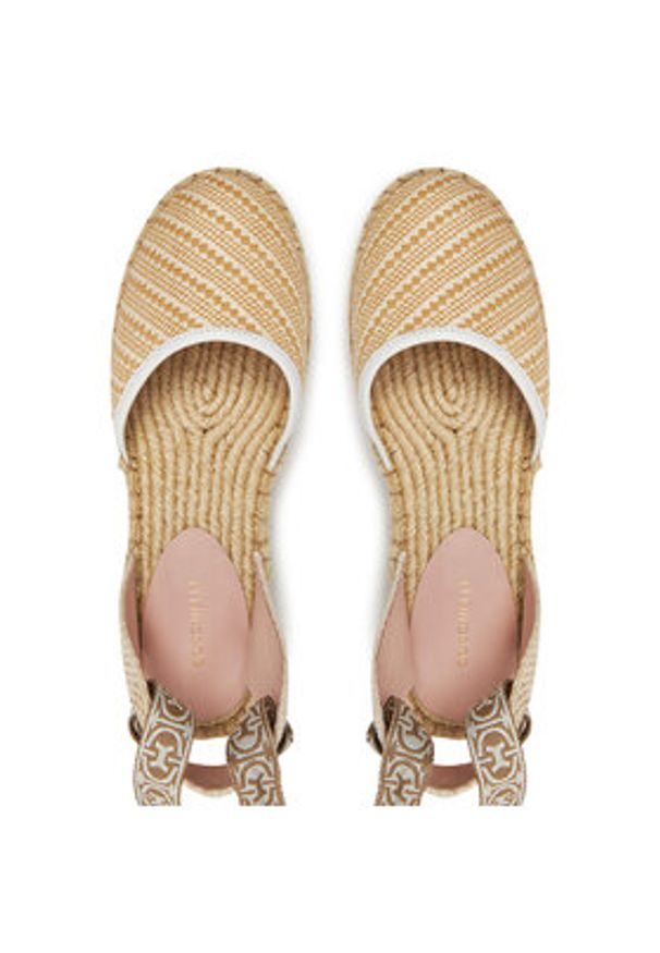 Coccinelle Espadryle E4 SRK 22 02 01 Beżowy. Kolor: beżowy. Materiał: materiał
